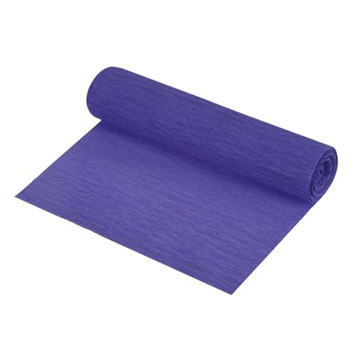 QUARKZMAN Crepe Papier Rollen Crepe Papier Dekoration 8,3 Fuß lang 5,9 Zoll breit für Hochzeitszeremonie Verschiedene Festdekorationen, Schwarz Blau von QUARKZMAN