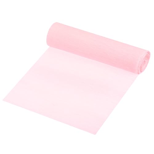 QUARKZMAN Crepe Papier Rollen Crepe Papier Dekoration 8,3 Fuß lang 5,9 Zoll breit für Hochzeitszeremonie Verschiedene Festdekorationen, Schwarz Pink von QUARKZMAN