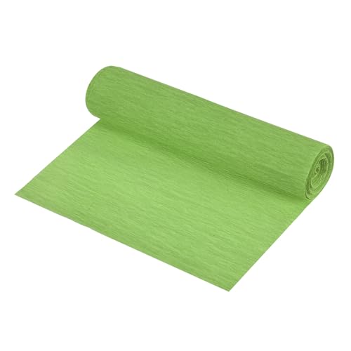 QUARKZMAN Crepe Papier Rollen Crepe Papier Dekoration 8,3ft Lang 5,9 Zoll Breit für Hochzeitszeremonie Verschiedene Festivals Dekoration, Dunkelgrün von QUARKZMAN