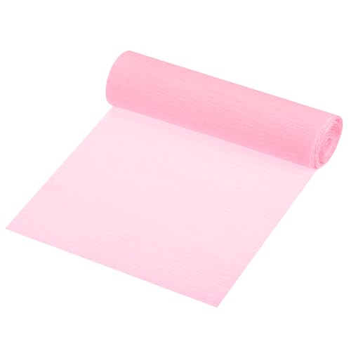 QUARKZMAN Crepe Papier Rollen Crepe Papier Dekoration 8,3ft Lang 5,9 Zoll Breit für Hochzeitszeremonie Verschiedene Festivals Dekoration, Dunkelrosa von QUARKZMAN