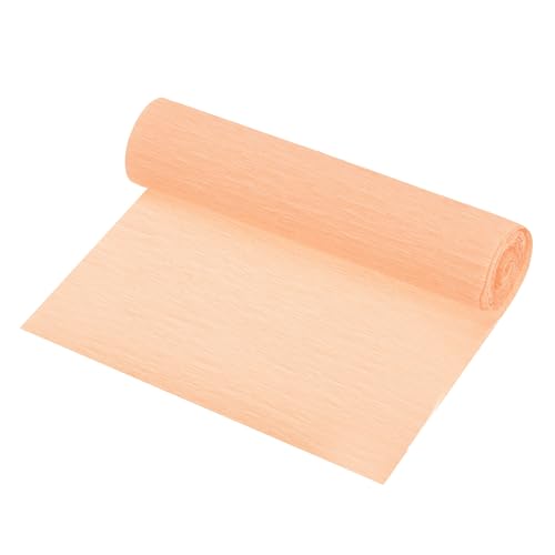 QUARKZMAN Crepe Papier Rollen Crepe Papier Dekoration 8,3ft lang 5,9 Zoll breit für Hochzeitszeremonie Verschiedene Festivals Dekoration, Champagner von QUARKZMAN