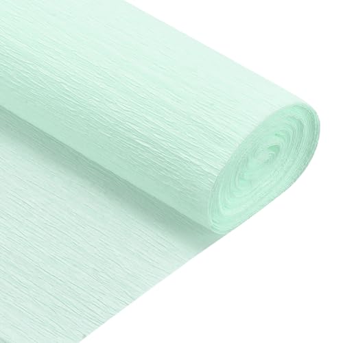 QUARKZMAN Crepe Papier Rollenn 8 ft lang 20 Zoll breit für verschiedene große hängende Party Hintergrund DIY Dekoration, DIY Zubehör, Fruchtgrün Packung mit 2 von QUARKZMAN