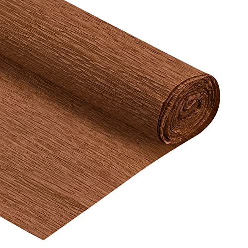 QUARKZMAN Crepe Papier Rolls 7.5ft Long 20 Inch Wide for Various Large Hanging Party Backdrop DIY Dekorations, DIY Supplies, Coffee Pack of 2 von QUARKZMAN