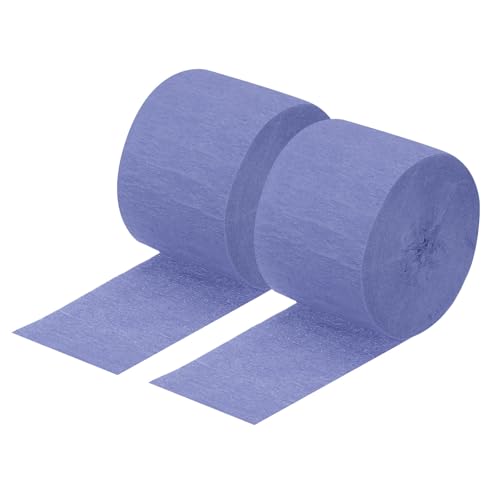 QUARKZMAN Crepe Papier Streamer Crepe Papier Dekoration 82ft Lang 1.8 Zoll Breit für Geburtstagsfeier Hochzeit Erntedankfest Weihnachtsdekorationen DIY, Marineblau Packung mit 2 von QUARKZMAN