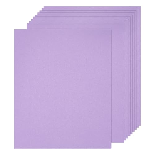 QUARKZMAN Glimmer Kartonpapier, 29,7 x 21 cm Hellviolette Glimmerpapierbögen, Metallisches Kartonpapier für Kunstbedarf, Papierbasteln, DIY Basteln von QUARKZMAN