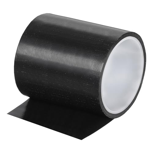 QUARKZMAN Hitzebeständiges Klebeband 100mm PTFE-beschichtetes Gewebeklebeband für Vakuumversiegelung Klebeband 10m/33ft Schwarz 0,13mm Dicke von QUARKZMAN