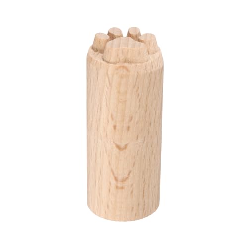 QUARKZMAN Holz Runder Lebensmittelstempel 0,8" Durchmesser 2" Länge Holzblockdruckstempel Pfotenmuster für Kekse, Kuchen, Desserts von QUARKZMAN