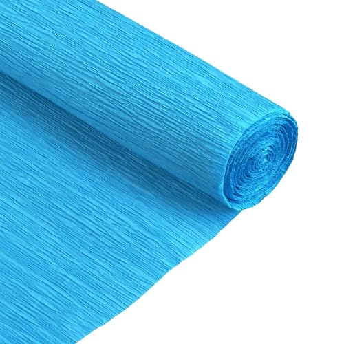 QUARKZMAN Krepppapier 50 x 210 cm Kräuselpapier Pastell Crepe Paper Seidenpapier Floristenkrepp Crepe-Papier zum Basteln Dekoration Geschenk Verpackung Blumen, Seeblau QUARKZMAN Krepppapier 50 x 210 cm Kräuselpapier Pastell Crepe Paper Seidenpapier Floristenkrepp Crepe-Papier zum Basteln Dekoration Geschenk Verpackung Blumen, Seeblau von QUARKZMAN