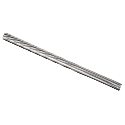 QUARKZMAN M16 x 250mm Vollgewindestangen x 1 Stück 304 Edelstahl Rechtsgewinde Stange für Bolzen und Klemmen und Aufhänger und U-Bolzen Silber von QUARKZMAN