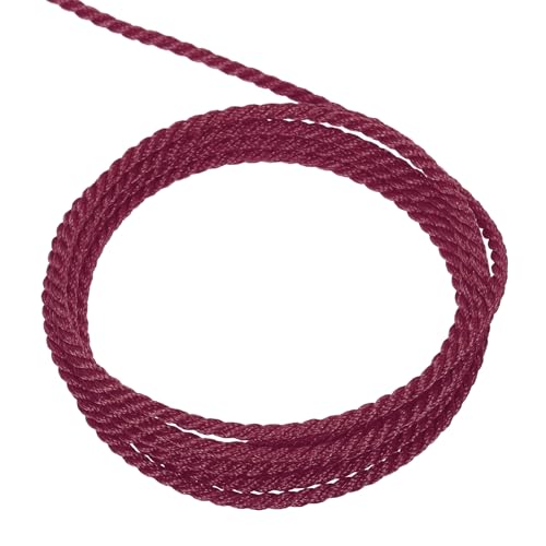 QUARKZMAN Packschnur Kordelband, 2mm x 10m 3 Stränge Polypropylen Geflochtenes Seil Schnur für Handwerk Geschenktüte Vorhang Rope Weihnachtsdekoration, Kordel Weinrot QUARKZMAN Packschnur Kordelband, 2mm x 10m 3 Stränge Polypropylen Geflochtenes Seil Schnur für Handwerk Geschenktüte Vorhang Rope Weihnachtsdekoration, Kordel Weinrot von QUARKZMAN