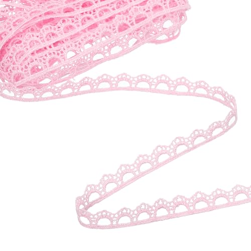QUARKZMAN Rosa Blumen Spitzenband, 0,9 cm x 4,57 m Polyester besticktes Häkel-Spitzenband Stoff zum Nähen, Hochzeitsdekorationen, Stirnbänder, DIY-Bastelarbeiten QUARKZMAN Rosa Blumen Spitzenband, 0,9 cm x 4,57 m Polyester besticktes Häkel-Spitzenband Stoff zum Nähen, Hochzeitsdekorationen, Stirnbänder, DIY-Bastelarbeiten von QUARKZMAN