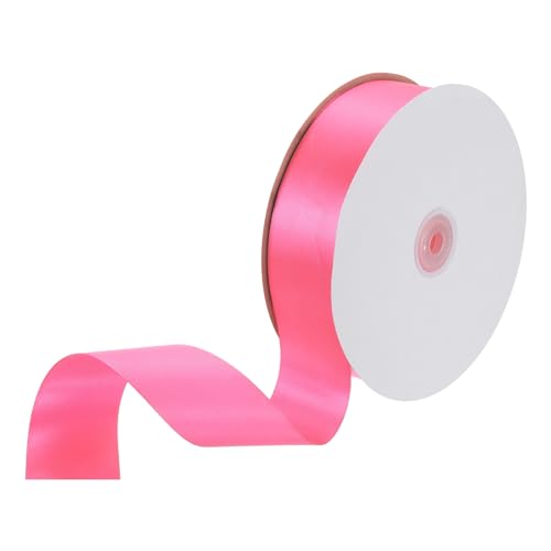 QUARKZMAN Satinband 1-1/2" x 100 Yards Fuchsia Einseitig Polyester Satinband für Geschenk Verpackung Kunsthandwerk Hochzeit Party Dekorationen Bogen Herstellung von QUARKZMAN