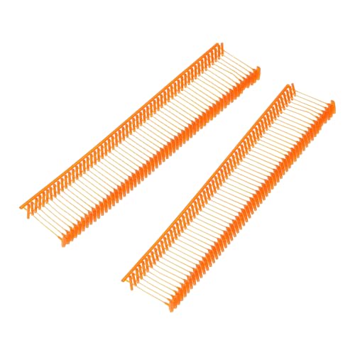 QUARKZMAN Standard Tagging Fasteners, Kunststoff Regular, Standard Label Preis Etikettierung Barbs für Bekleidungspreis Etikettierung Barbs 15mm/0.59 Zoll, Packung mit 1000 Orange von QUARKZMAN