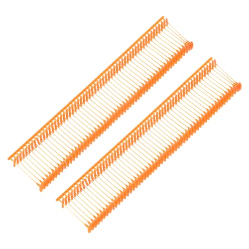 QUARKZMAN Standard Tagging Fasteners, Kunststoff Regular, Standard Preis Etikettierung Barbs für Bekleidungspreis Etikettierung Barbs 15mm/0.59 Zoll, Packung mit 3000 Orange Rot von QUARKZMAN