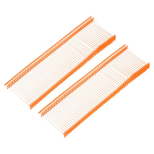 QUARKZMAN Standard Tagging Fasteners, Kunststoff Regular, Standard Preis Etikettierung Barbs für Bekleidungspreis Etikettierung Barbs 25mm/0.98 Zoll, Packung mit 3000 Orange Rot von QUARKZMAN