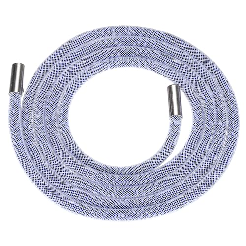 QUARKZMAN Strass Tube Seil 138cm Runder Diamant Tube String für DIY Kordelzug-Sweatpants-Gürtel Bekleidungszubehör weißes Netz dunkelblau von QUARKZMAN