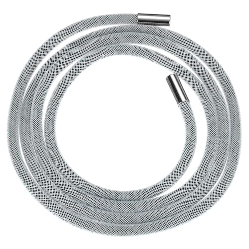 QUARKZMAN Strass Tube Seil 138cm Runder Diamant Tube String für DIY Kordelzug-Sweatpants-Gürtel Bekleidungszubehör weißes Netz dunkelgrün von QUARKZMAN