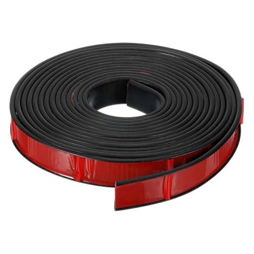 QUARKZMAN U-Form Kantenband, 16,4ft Selbstklebender U-Kanal Kanten Schutz TPE Flexibler Möbelkanten Schutz Furnierkantenabschluss für Schrank Tisch Regale (25mm, Schwarz) von QUARKZMAN