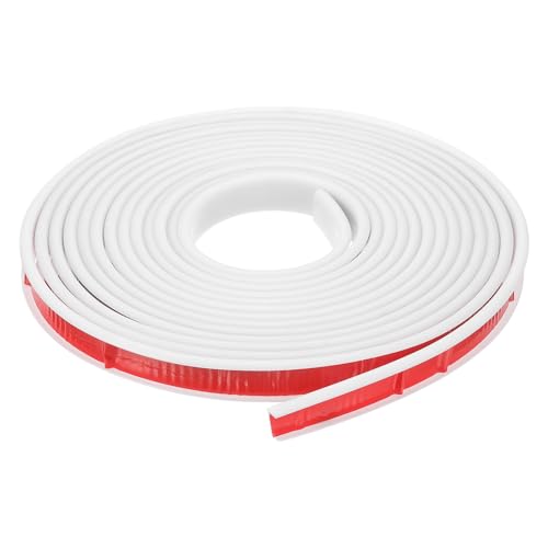 QUARKZMAN U-Form Kantenband, 16,4ft Selbstklebender U-Kanal Kantenbeschützer TPE Flexibler Möbelkantenbeschützer Furnierkantenabschluss für Schranktischregale (18mm, Weiß) von QUARKZMAN