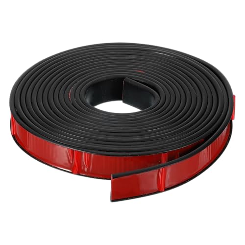 QUARKZMAN U-Form Kantenband, 16,4ft Selbstklebender U-Kanal Kantenbeschützer TPE Flexibler Möbelkantenbeschützer Furnierkantenabschluss für Schranktischregale (20mm, Schwarz) von QUARKZMAN