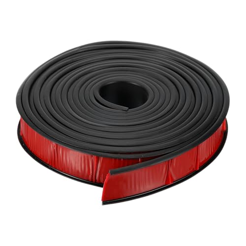 QUARKZMAN U-Form Kantenband, 16,4ft Selbstklebender U-Kanal Kantenbeschützer TPE Flexibler Möbelkantenbeschützer Furnierkantenabschluss für Schranktischregale (32mm, Schwarz) von QUARKZMAN