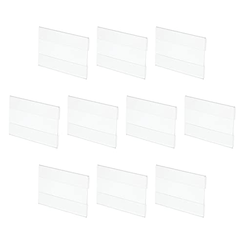 QUARKZMAN Wand Montage Preisschilder Zeichen Halterung 3.5x2.4" Horizontal Kennzeichnung für Kleidung Hausgemachte Preisgestaltung 10Pack von QUARKZMAN