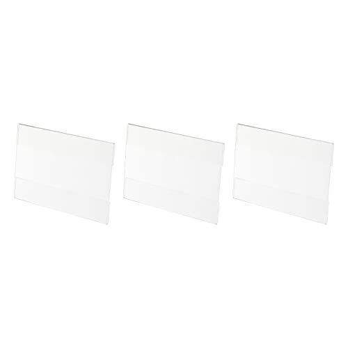 QUARKZMAN Wand Montage Preisschilder Zeichen Halterung 5.9x3.9" Horizontal Kennzeichnung für Kleidung Hausgemachte Preisgestaltung 3Pack von QUARKZMAN