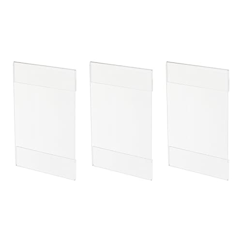 QUARKZMAN Wand Montage Preisschilder Zeichen Halterung 5.9x3.9" Vertikal Kennzeichnung für Kleidung Hausgemachte Preisgestaltung 3Pack von QUARKZMAN