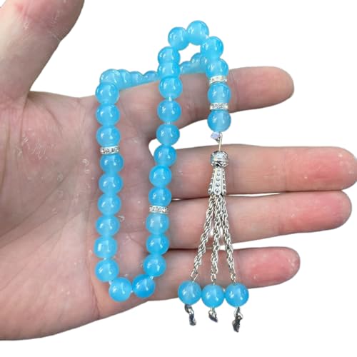 Tasbih Gebets-Rosenkranz-Perlen, modisch, dekorative Quasten, Religionsschmuck, Partyzubehör, 33 Stück von QUEENYARD