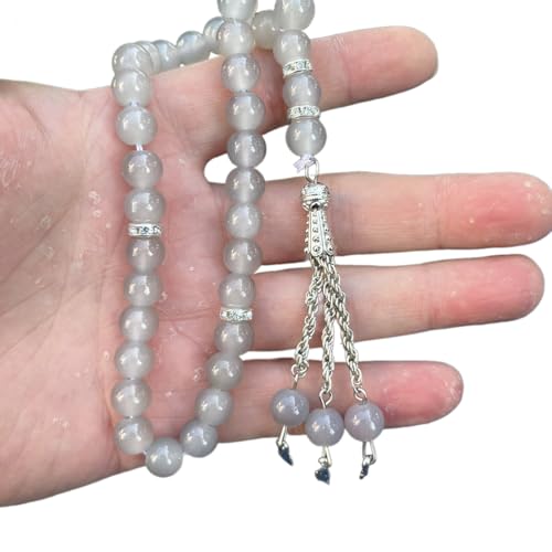 Tasbih Gebets-Rosenkranz-Perlen, modisch, dekorative Quasten, Religionsschmuck, Partyzubehör, 33 Stück von QUEENYARD