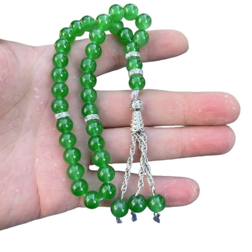 Tasbih Gebets-Rosenkranz-Perlen, modisch, dekorative Quasten, Religionsschmuck, Partyzubehör, 33 Stück von QUEENYARD