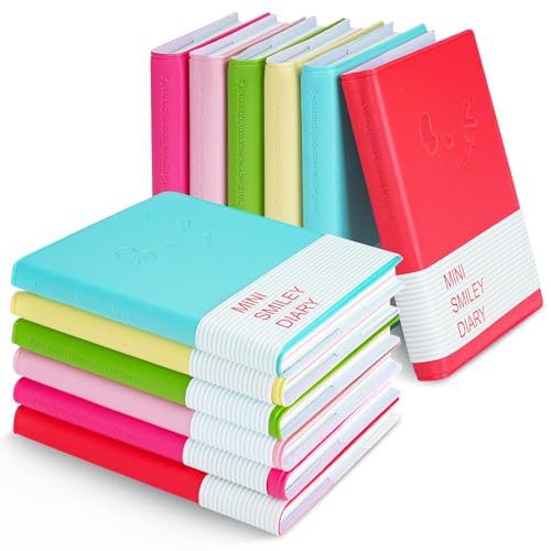 QUMENEY 12 Stück Taschen-Notizbücher Mini Notizbuch Tragbare Tagebuch Süßigkeiten Farben Taschennotizbuch Kleine Memo Pads Reise Notizbücher von QUMENEY