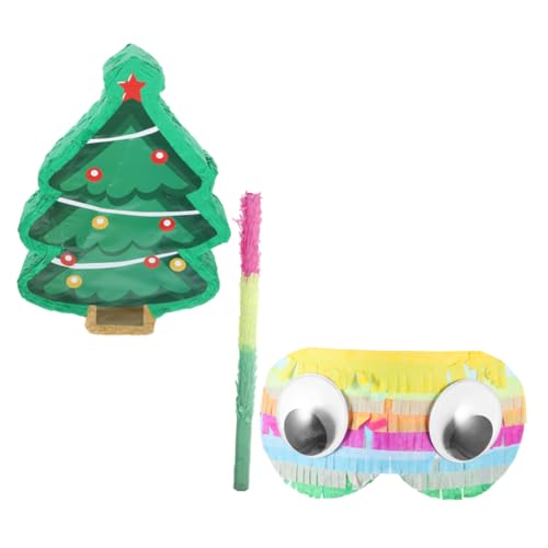 1 Satz Stereo-Piñata weihnachtsdeko spaß Pinata mit Süßigkeiten Weihnachtsthema Pinata Lustige Party Pinata Weihnachtsbaum Pinata Partydekoration Pinata-Dekor Party-Piñata Papier QUMIIRITY von QUMIIRITY