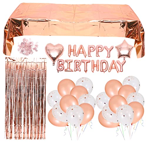 QUMIIRITY 1 Satz Dekorationen Für Ballonpartys Ballonbandstreifen Geburtstag Helium Pastellfarbene Luftballons Gänseblümchen Ballons Couplet Partyballon Partygeschenke Papier Rose Gold von QUMIIRITY