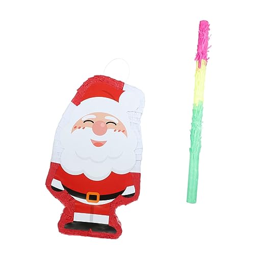 QUMIIRITY 1 Set Kinder Weihnachten Pinata Weihnachten Süßigkeiten Weihnachtsdekorationen Weihnachtsbaumschmuck Roman Weihnachtsmann Pinata Party Anhänger Weihnachtsmann Dekoration Party von QUMIIRITY