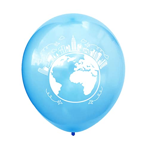 QUMIIRITY 10 Stück 12 Partyzubehör Festivalballons kreative Luftballons Ballons Dekoration goldene Luftballons Kugelballons Planetenballons Ballondekoration Partyballons Latexballons Blue von QUMIIRITY