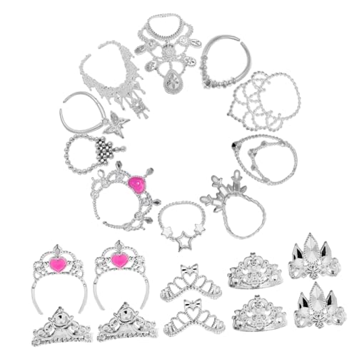 QUMIIRITY 20 STK Halskette Krone Miniatur Mini-Halskette Für Puppe Kleidung Für Puppen Brillengestell Für Mini-Puppen Zubehör Für Minipuppen Puppenschmuck Puppenkleidung Plastik von QUMIIRITY