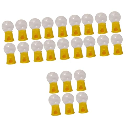 QUMIIRITY 24 Stk Mini-gacha-maschine Kaugummiautomaten Spielzeug-kaugummiautomat Süßigkeitenautomaten Für Kinder Spender Für Gummibonbons Süßigkeitenspender Mini-telefone Yellow Plastik von QUMIIRITY