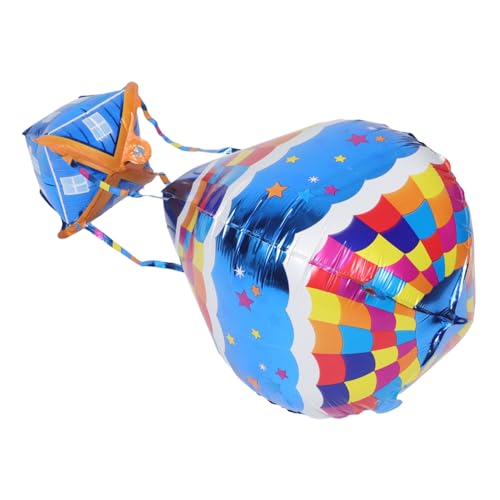 QUMIIRITY 4 Stück Heißluftballon Dekoration Großes Ballondekor Zum Geburtstag Geburtstags-filmballons Heißluftballon-mittelstücke Ballondekorationen Zum Geburtstag Aluminiumfolie von QUMIIRITY