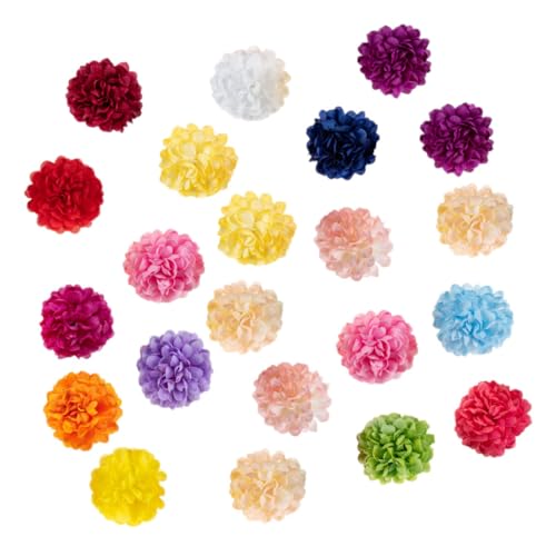 QUMIIRITY 40 Stücke Gefälschte Chrysantheme Gemischt Farbe Künstliche Köpfe Gefälschte Blumen Decor Kit von QUMIIRITY