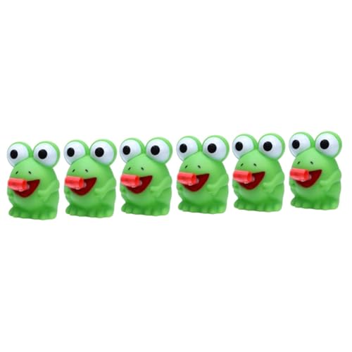 QUMIIRITY 6 Stk Frosch-klangspielzeug Kleintierspielzeug Tierisches Quetschspielzeug Kompaktes Quetschspielzeug Cartoon-squeeze-spielzeug Dekompressionsspielzeug Gastgeschenke Green Plastik von QUMIIRITY