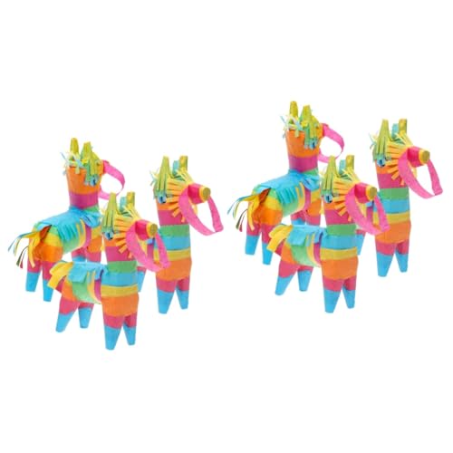 QUMIIRITY 6 Stk Mexikanische Piñata Tiere Spielzeug Piñata für Kinder schöne Esel-Pinata gefüllte Piñata wandverkleidung wand polsterung Babyparty-Piñata Pinata-Süßigkeitsspielzeug Papier von QUMIIRITY