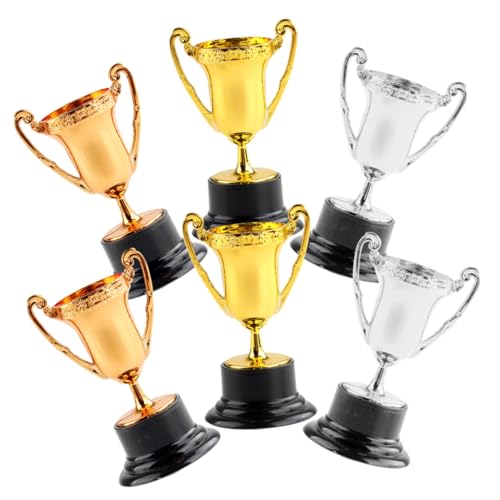 QUMIIRITY 6 Stück Plastiktrophäen Spielzeugtrophäen Pokal Goldtrophäe Trophäen Preisverleihungstrophäe Preistrophäe Trophäenbecher Kleine Trophäe Trophäen Und Auszeichnungen Wiederverwendbar QUMIIRITY 6 Stück Plastiktrophäen Spielzeugtrophäen Pokal Goldtrophäe Trophäen Preisverleihungstrophäe Preistrophäe Trophäenbecher Kleine Trophäe Trophäen Und Auszeichnungen Wiederverwendbar von QUMIIRITY