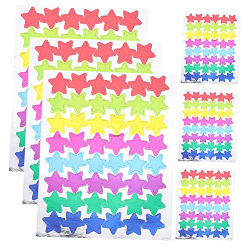 QUMIIRITY 60 Blatt Star-Belohnungsaufkleber Kindergartenbelohnung entzückende Kinderaufkleber Sterndekor belohnung Kinder Aufkleber Kinder Mini-Sticker für Kinder Aufkleber für Kinder PVC von QUMIIRITY