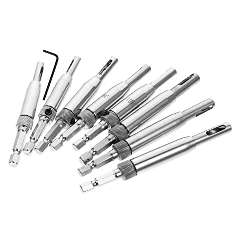 QUMIIRITY 8Stücke Teiliges Scharnierbohrer mit Wrench Präzisions Bohrer für Türen und Automatischer Positionierungs Punch Locator Doppelseitiger Lochentwurf für Holzbearbeitung QUMIIRITY 8Stücke Teiliges Scharnierbohrer mit Wrench Präzisions Bohrer für Türen und Automatischer Positionierungs Punch Locator Doppelseitiger Lochentwurf für Holzbearbeitung von QUMIIRITY