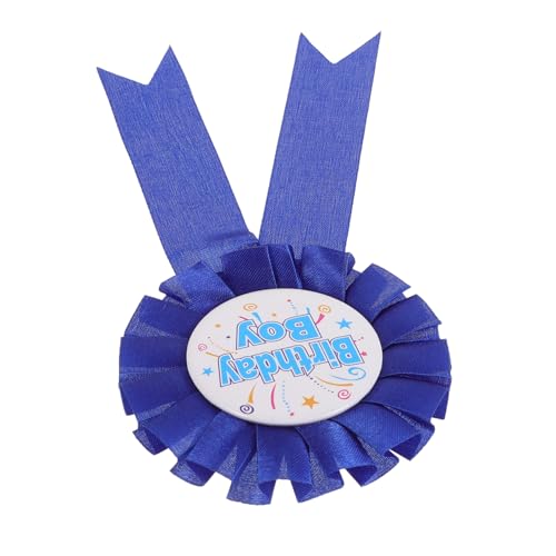 QUMIIRITY Geburtstagskind-abzeichen Broschen Für Jungen Alles Zum Geburtstag-bandabzeichen Geburtstagsfeier Stift Geburtstagszubehör Für Jungen Geburtstags-button-pin Weißblech Blue von QUMIIRITY