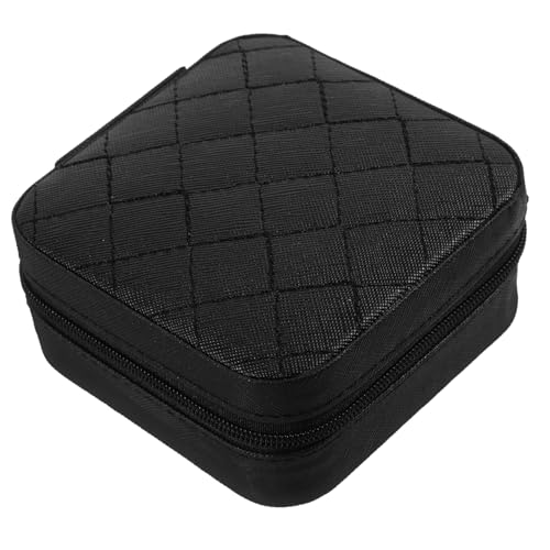 QUMIIRITY Kasten Schmuckkästchen Schmuckschatullen Verpackung Schmuck-organizer Halsketten-organizer Schmucketui-organizer Große Schmuckschatullen Black Flanell von QUMIIRITY