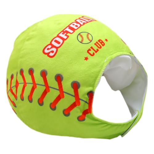 QUMIIRITY Softball-Kopfbedeckung lustige Hutdekoration karneval kopfschmuck Kostüm-Requisite Plüsch Partyhut halllowen soczewki halloween Partyzubehör Festival-Cosplay-Hut PP Baumwolle Green von QUMIIRITY