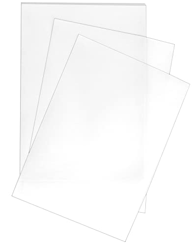 QWORK® 100 Blatt Bedruckbar Transparentpapier - A3-112 g/m² - für Handwerk, Nähen, Architektur von QWORK