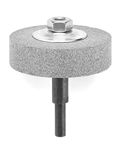 QWORK Schleifscheiben-Adapter und Schleifstein für Bohrer, wechseln Sie elektrische Bohrmaschine in Schleifmaschine, 75 mm OD 10 mm ID Grün geeignet für Metall Matt Polieren von QWORK